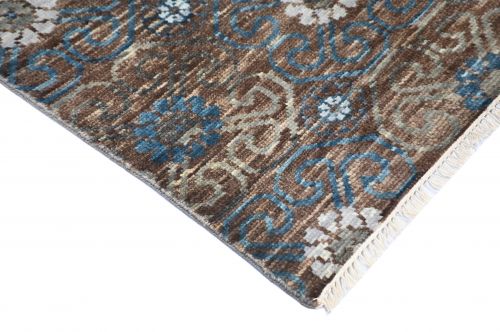 Hand Knotted Ikat Rug 8' X 9'10